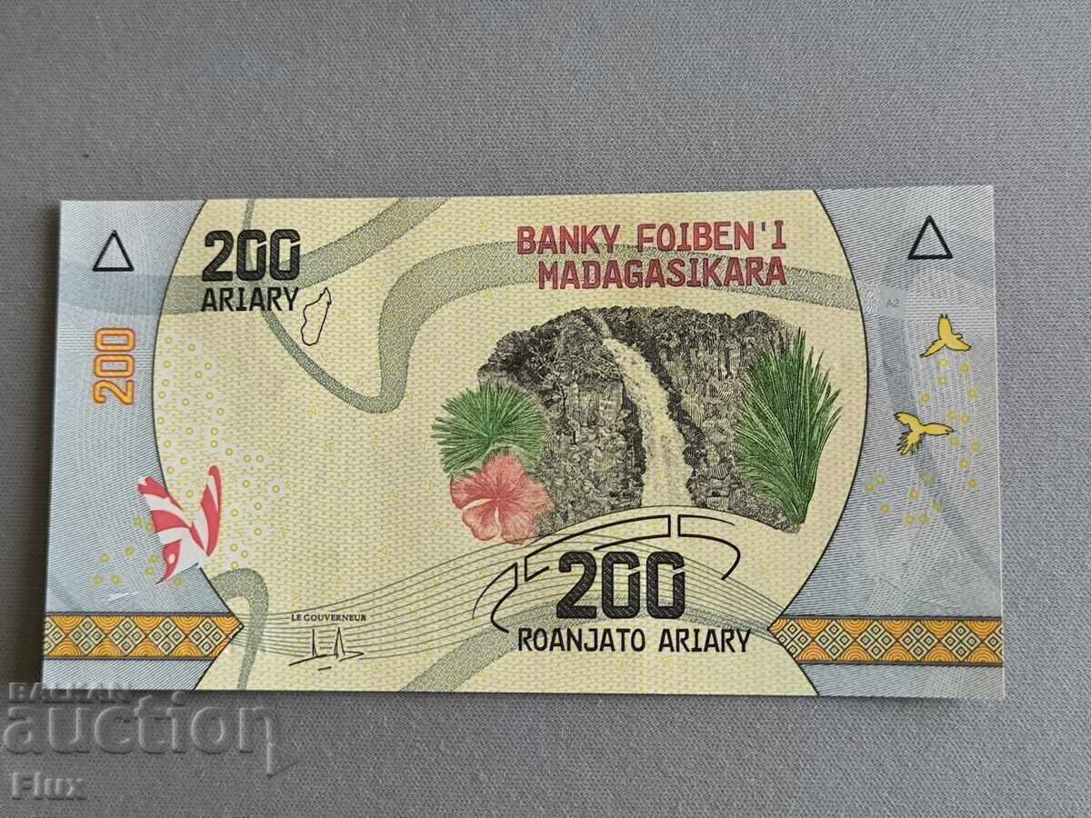 Bancnotă - Madagascar - 200 ariary UNC | 2017