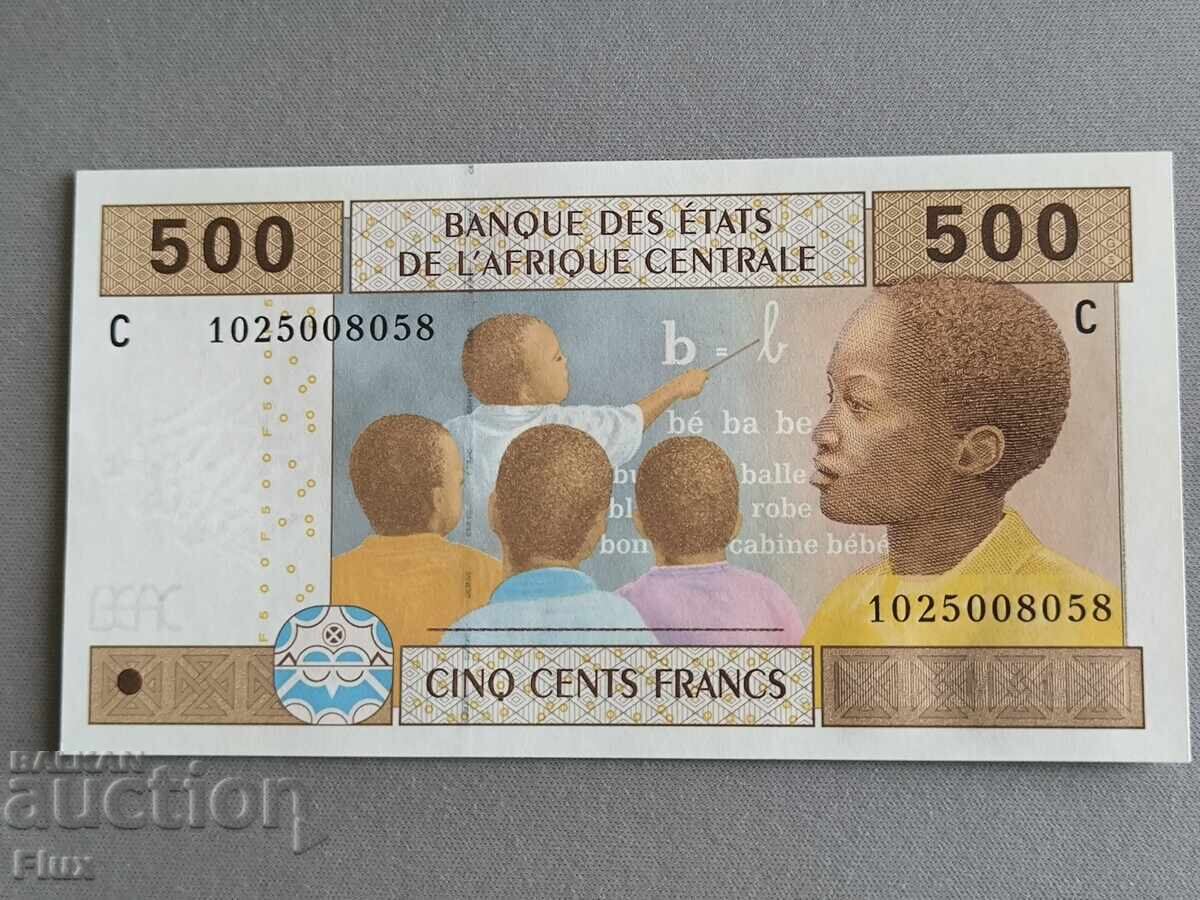 Τραπεζογραμμάτιο - Κεντροαφρικανικές χώρες - 500 φράγκα | 2002