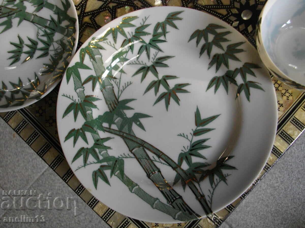 ТРОЕН СЕТ ПОРЦЕЛАНОВА ЧАШКА И ЧИНИЙКИ - 6