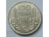 100 leva srebro 1934 - ασημένιο νόμισμα #2