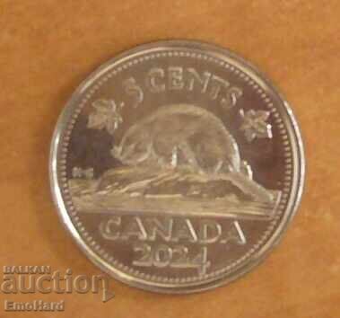 Canada 5 cenți 2024 - Regele Charles III