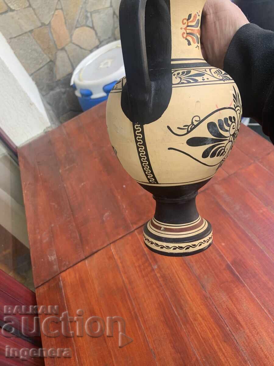 ВАЗА ДЕЛВА КЕРАМИКА РИСУНЪК ГРЪЦКИ МОТИВИ - 6