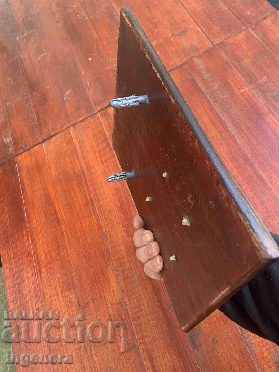 TABLĂ TABLIȚĂ INDICATOR LEMN BRONZ ALAMĂ - 6