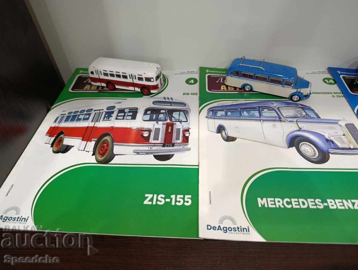 Legendary buses - 6 pieces, 8 magazines - 5 Legendary buses - 6 pieces, 8 magazines - 5
