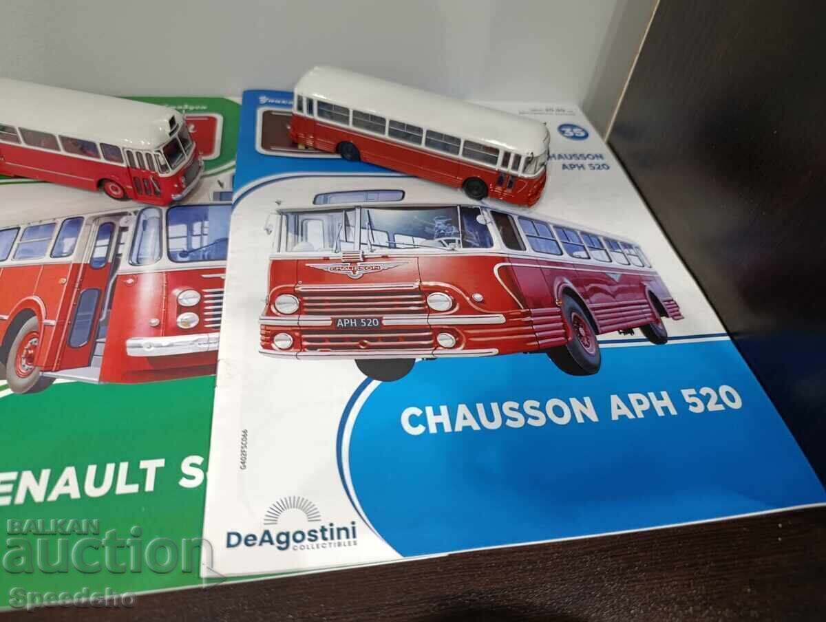 Legendary buses - 6 pieces, 8 magazines - 6 Legendary buses - 6 pieces, 8 magazines - 6