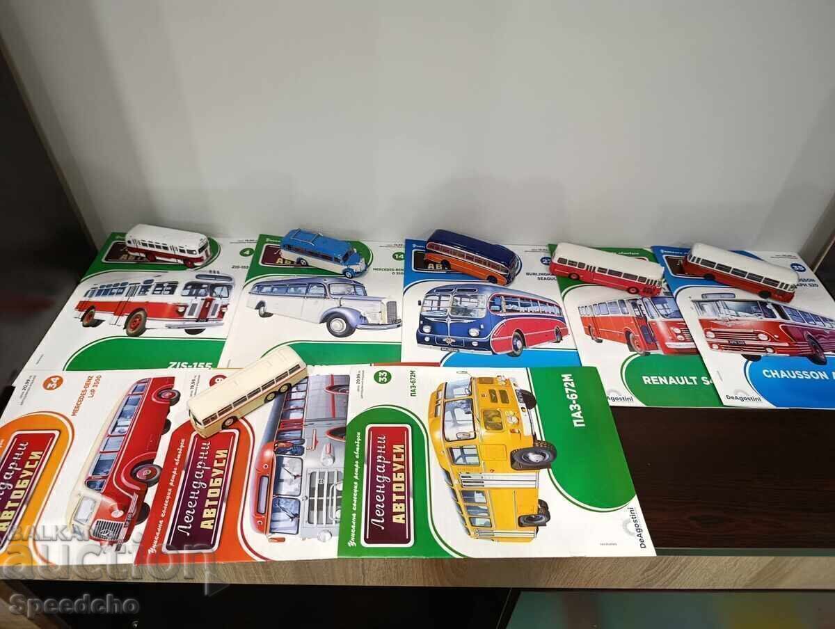 Legendary buses - 6 pieces, 8 magazines Legendary buses - 6 pieces, 8 magazines