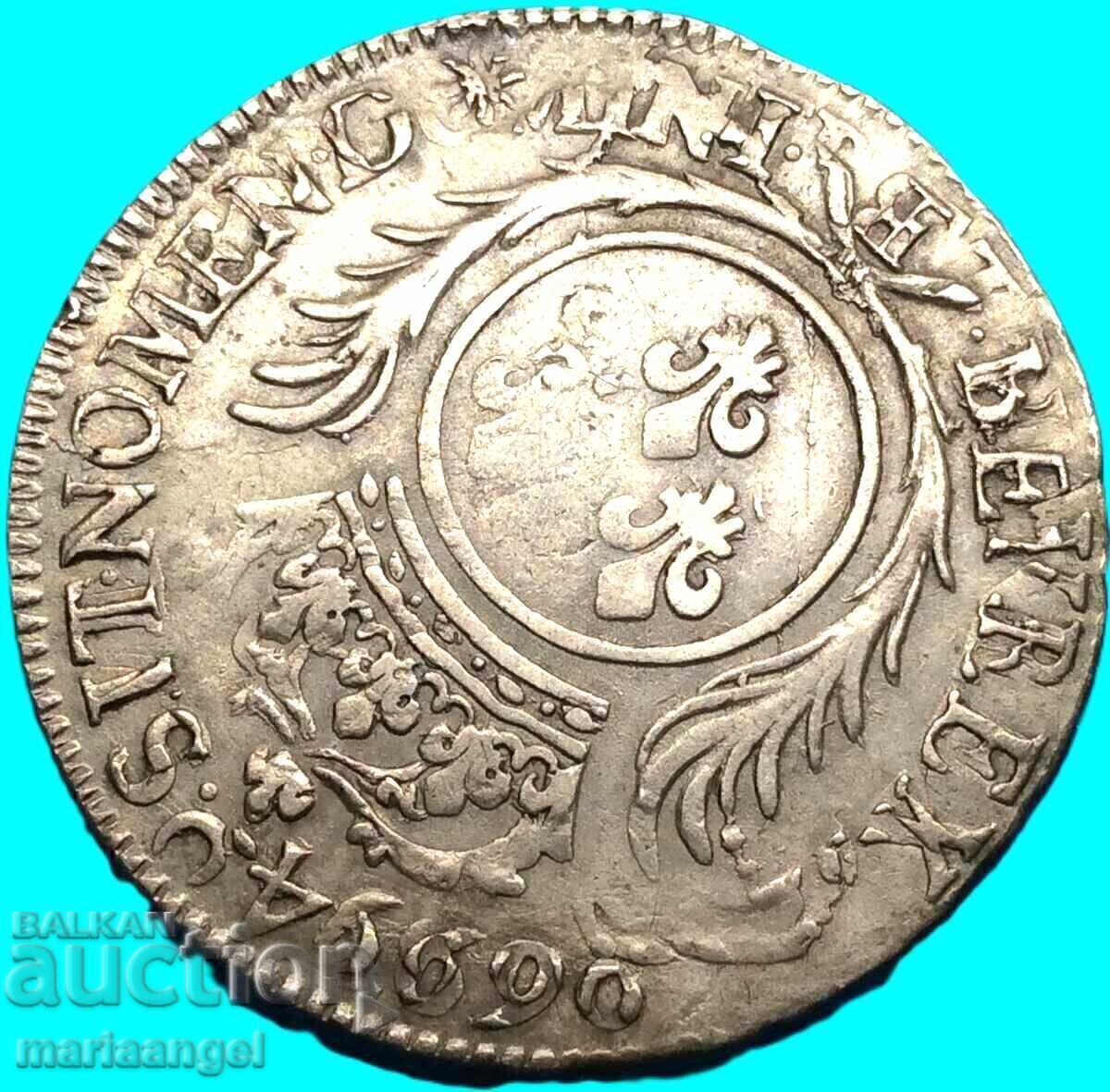Delivery of France 1/2 Écu 6994 (1694) B - Rouen Louis XIV Silver
