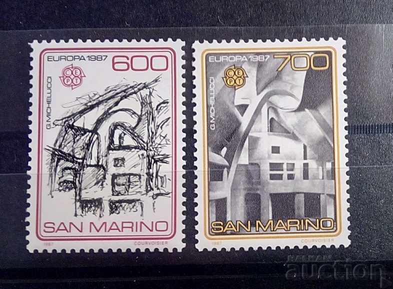 San Marino 1987 Europa CEPT Clădiri 18 € MNH