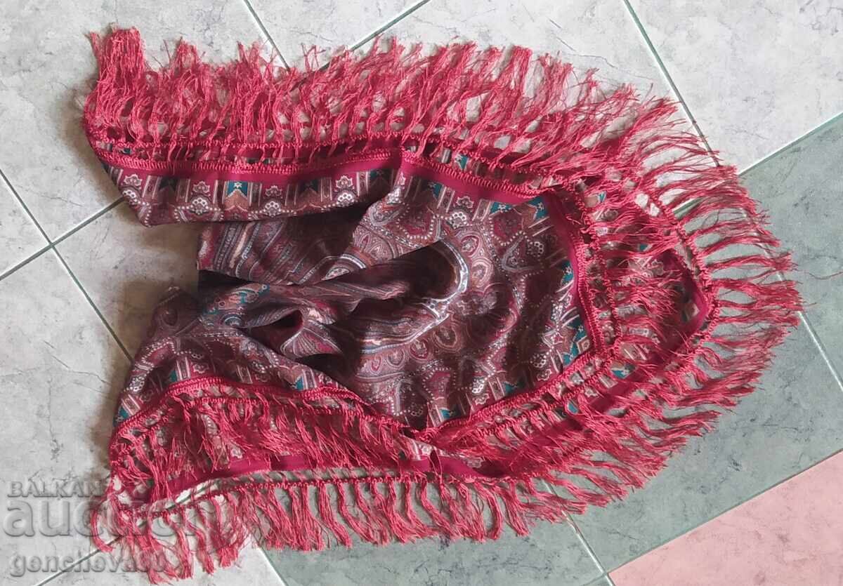 Eșarfă pentru cap cu franjuri 90 cm - 5