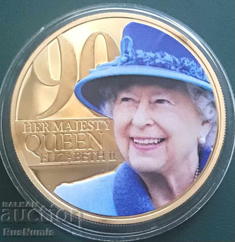 Guernsey. 50 de penny 2016. 90 de ani de la nașterea Elisabetei a II-a