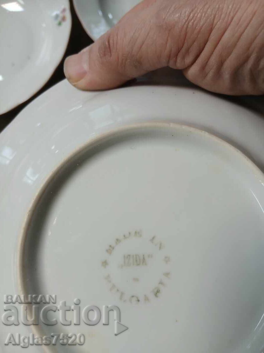 9 πιάτα - Βουλγαρική πορσελάνη - 5 9 πιάτα - Βουλγαρική πορσελάνη - 5