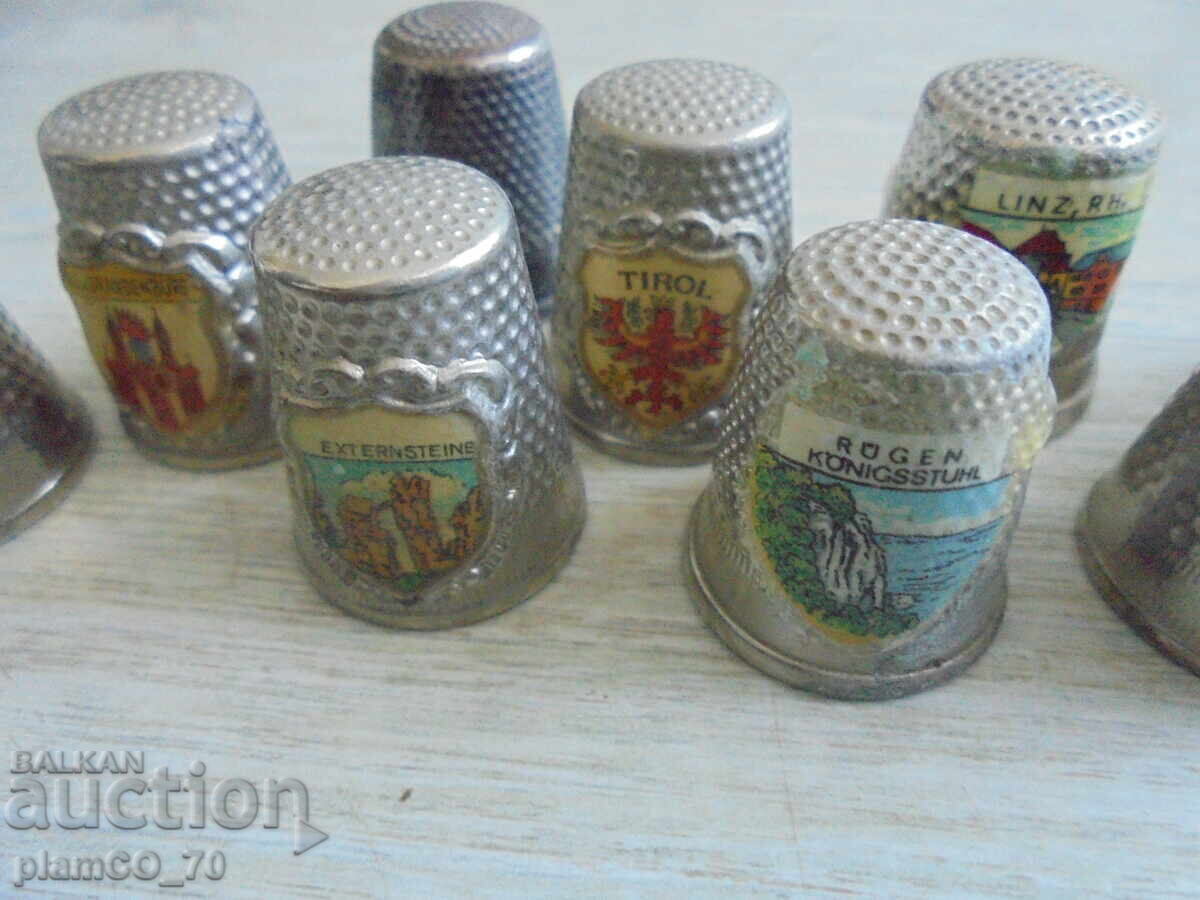 Licitație №*8449 Degetare metalice vechi - 13 bucăți