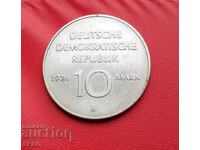 Germania-GDR-10 marchează 1974-25 de ani ai RDG
