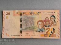 Банкнота - Боливия - 20 боливианос UNC | 2018г.