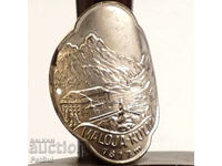 Vechi insignă pentru baston turistic MALOJA-KULM 1817 m