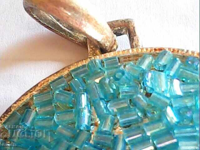 Δημοπρασία Όμορφη μεταλλική χάντρα με χάντρες για κολιέ