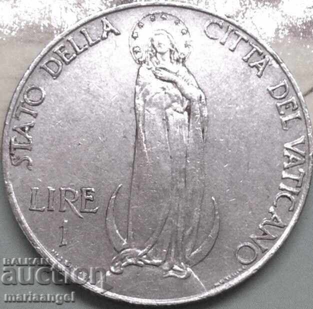 Licitație 1 liră 1940 Vatican pontif Pius al XII-lea