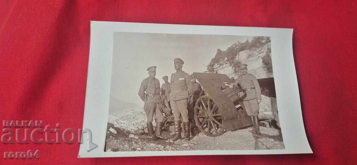 OFIȚERI - OBIECT DE ARTILERIE - WW I