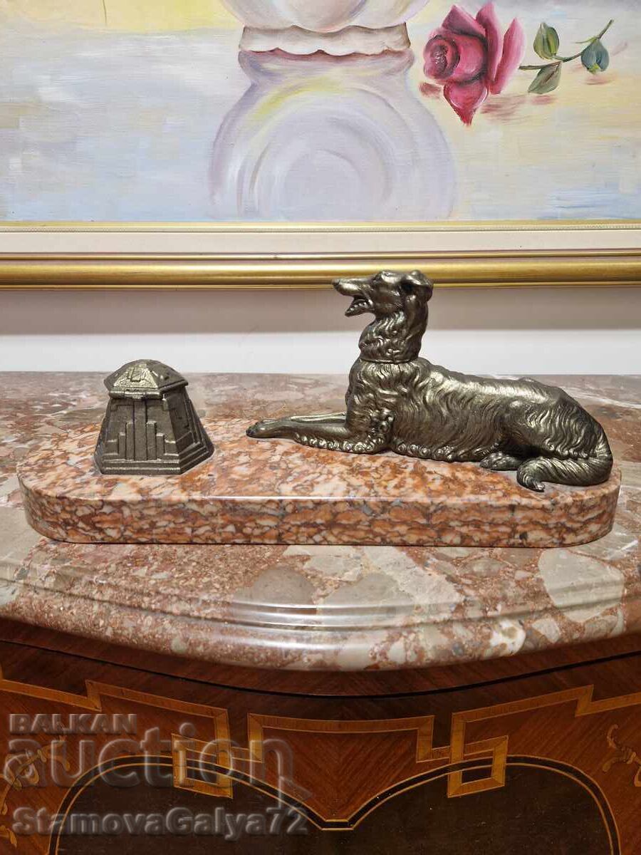 Wonderful antique French figural inkwell with price € 133.00 | 260.13 BGN