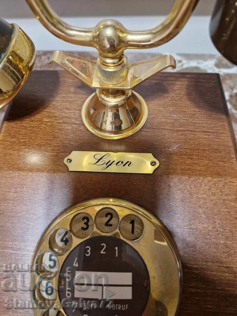Telefon antic francez din lemn, superb - 6 Telefon antic francez din lemn, superb - 6