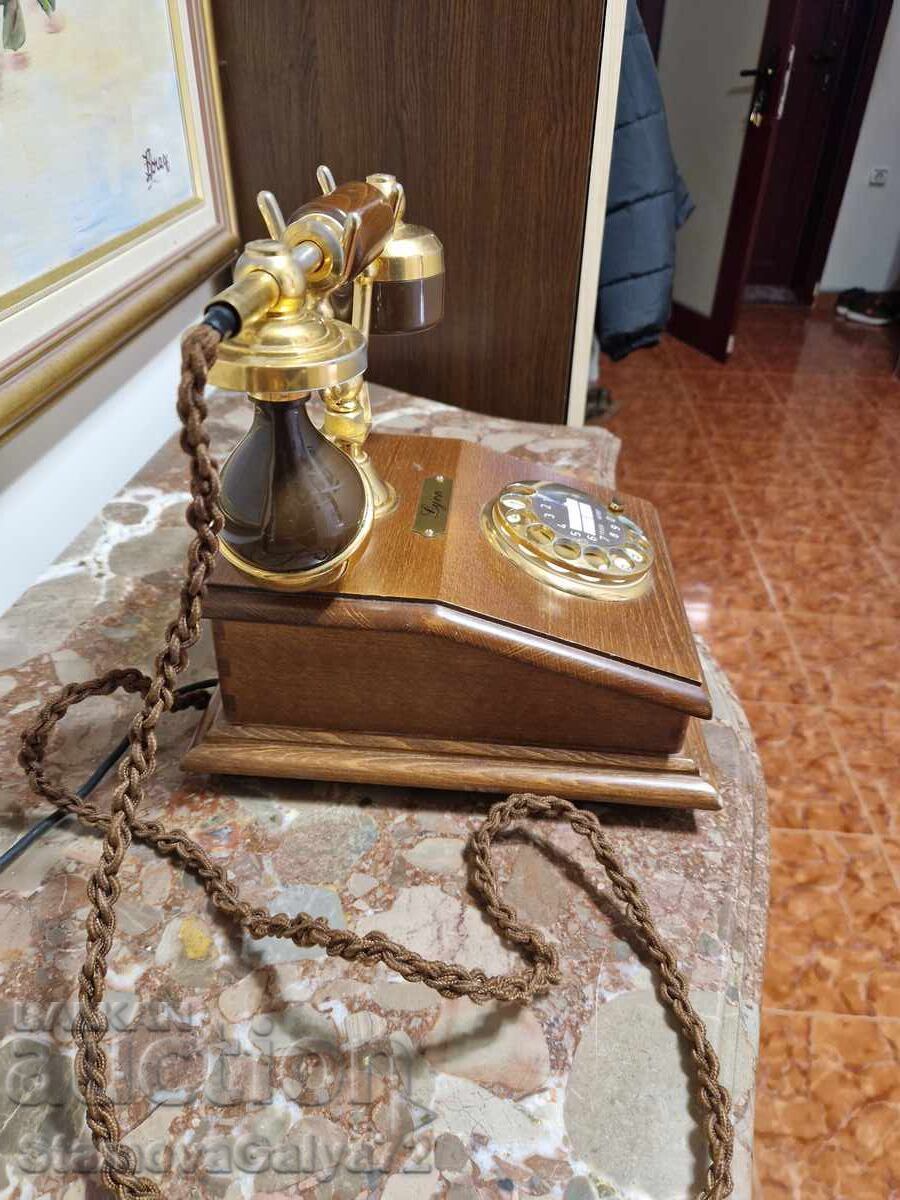 Telefon antic francez din lemn, superb - 7 Telefon antic francez din lemn, superb - 7