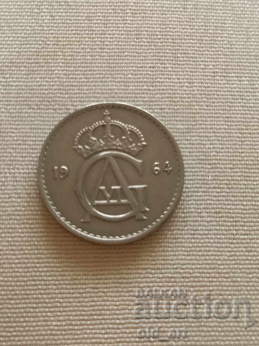 Monedă - Suedia, 25 öre 1964 cu preț € 0.70 | 1.37 BGN