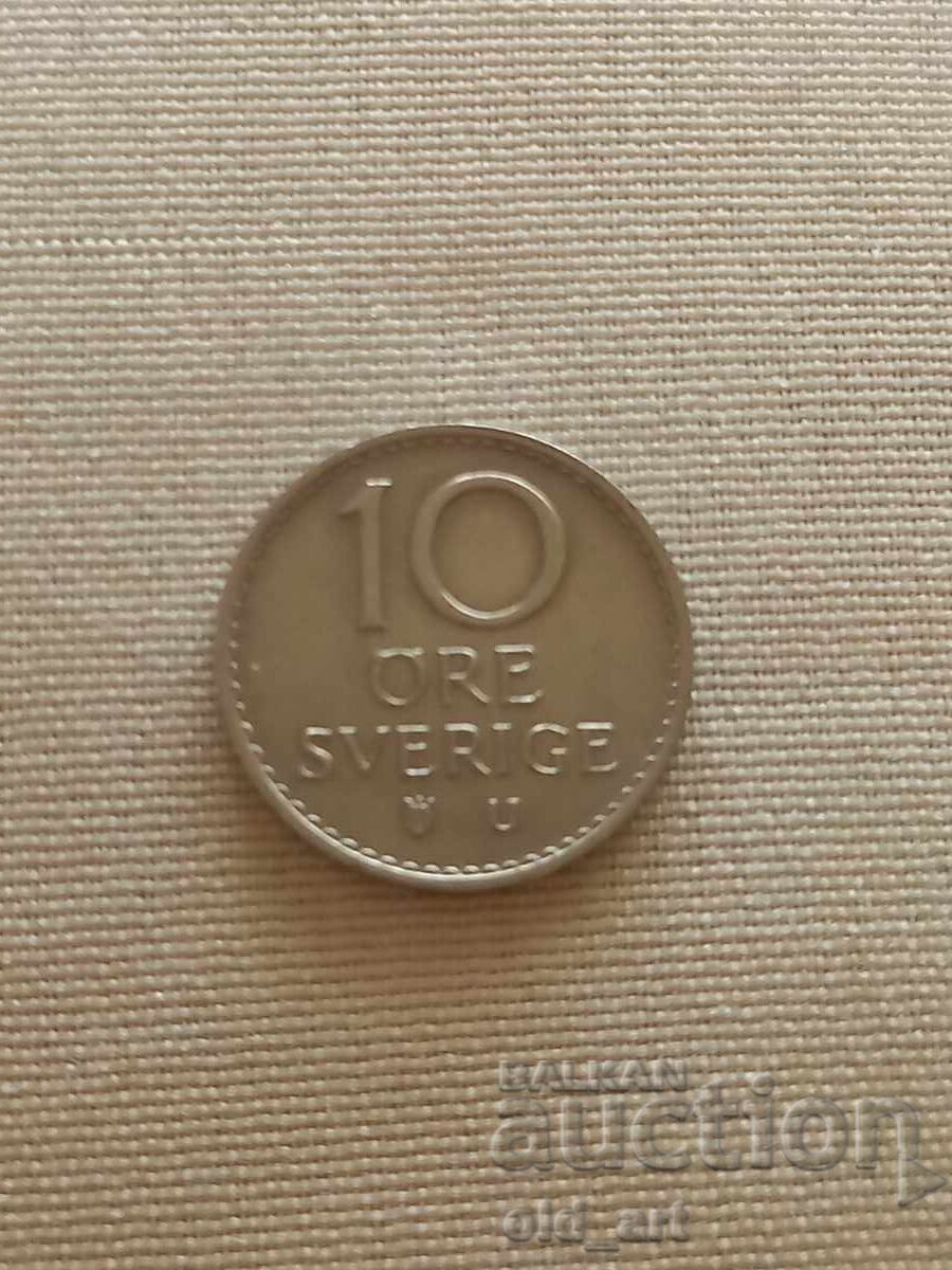 Νόμισμα - Σουηδία, 10 ιορέ 1968