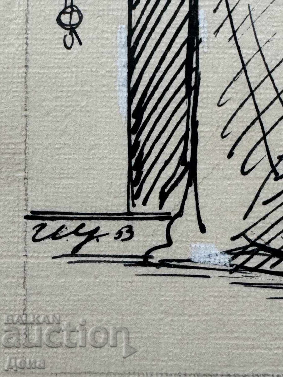 Ivan Uzunov Caricature 1953 - 5 Ivan Uzunov Caricature 1953 - 5