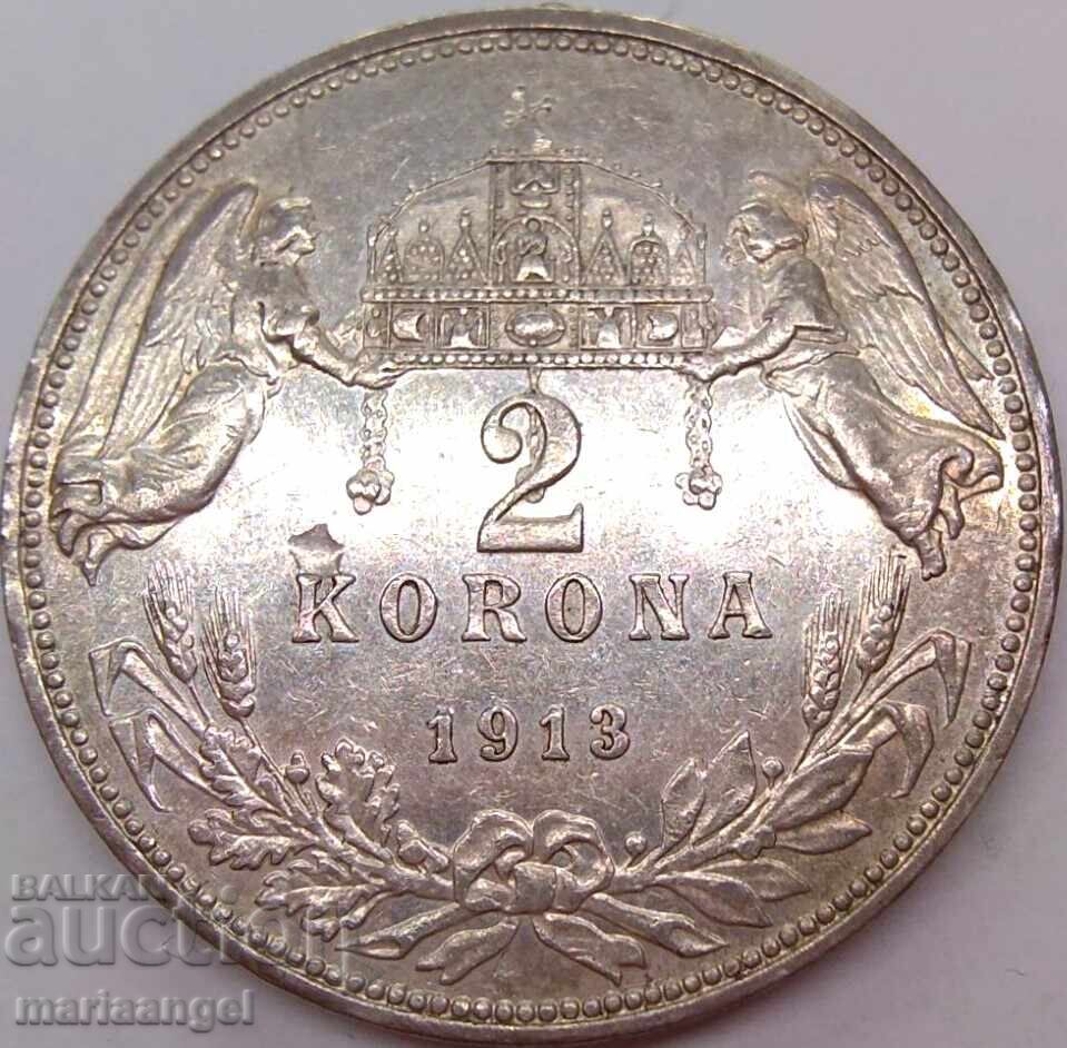 Licitație 2 coroane 1913 Ungaria