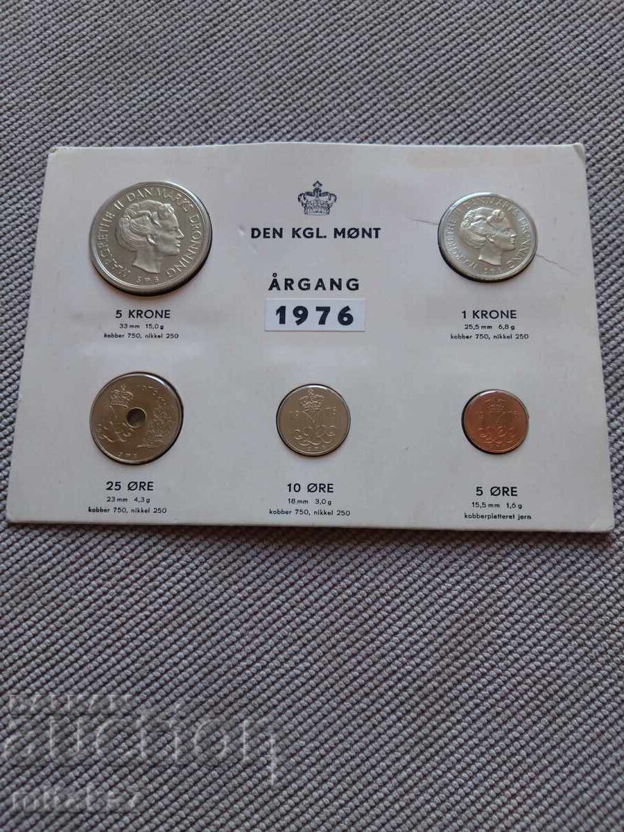 Σετ νομισμάτων 1976, Δανία
