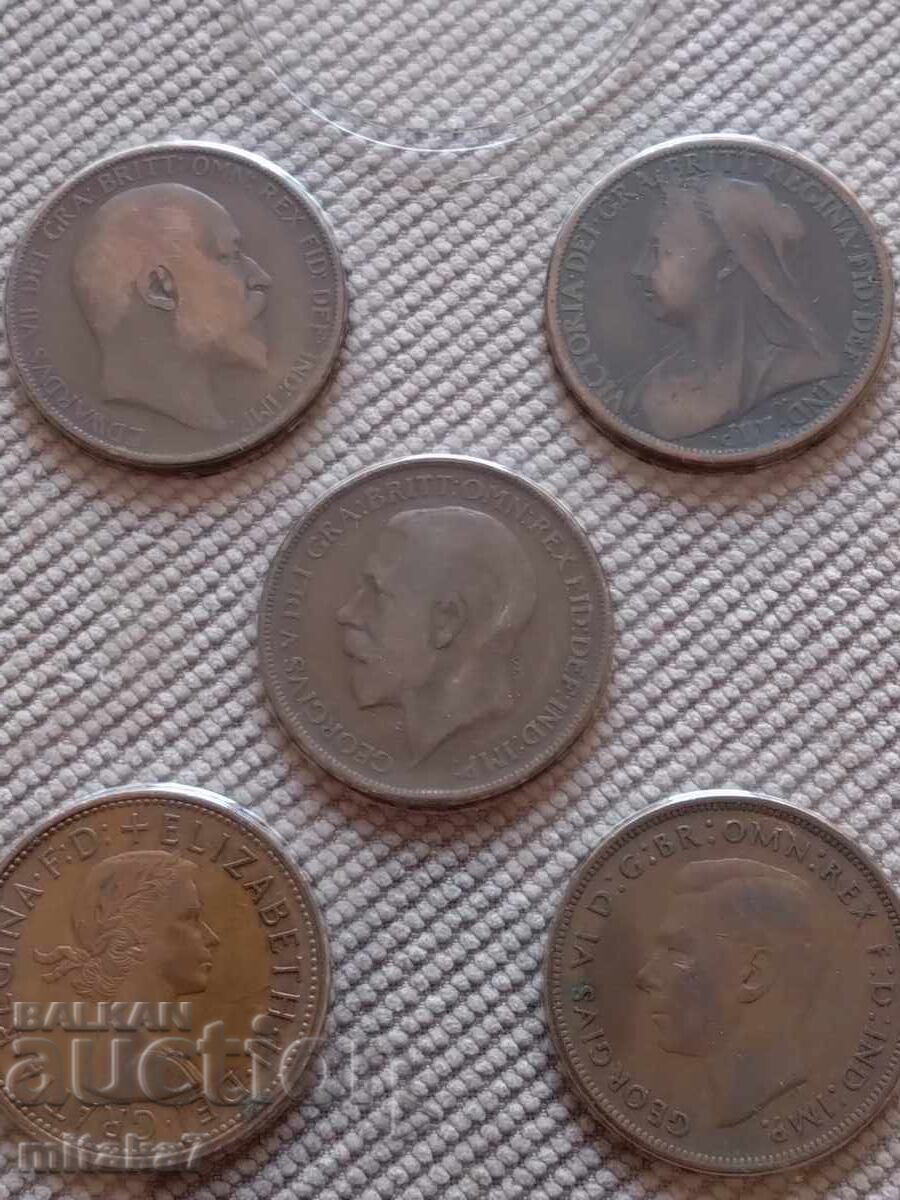 Lot 1 penny, Marea Britanie cu preț € 9.00 | 17.60 BGN