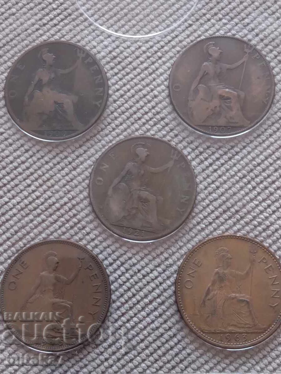 Lot 1 penny, Marea Britanie