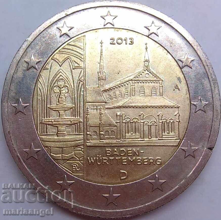 Аукцион 2 евро 2013 Баден-Вюртемберг Германия  D