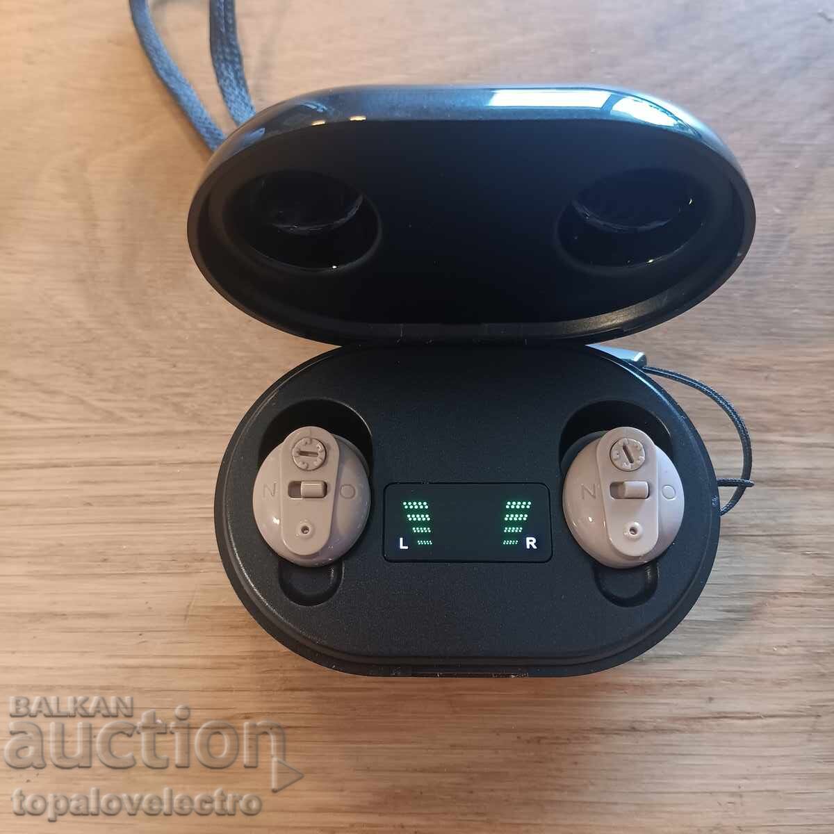 ΚΑΙΝΟΥΡΙΟ! Ακουστικό βαρηκοΐας με μπαταρία, In-Ear, με θήκη φόρτισης - 7