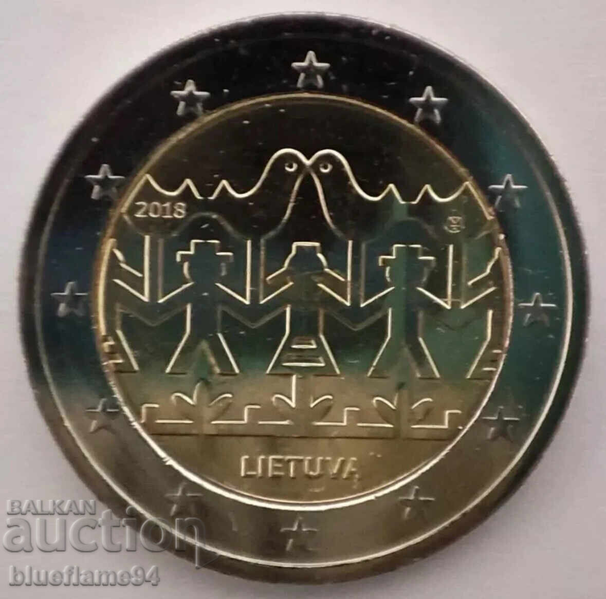 2 Евро Литва 2018