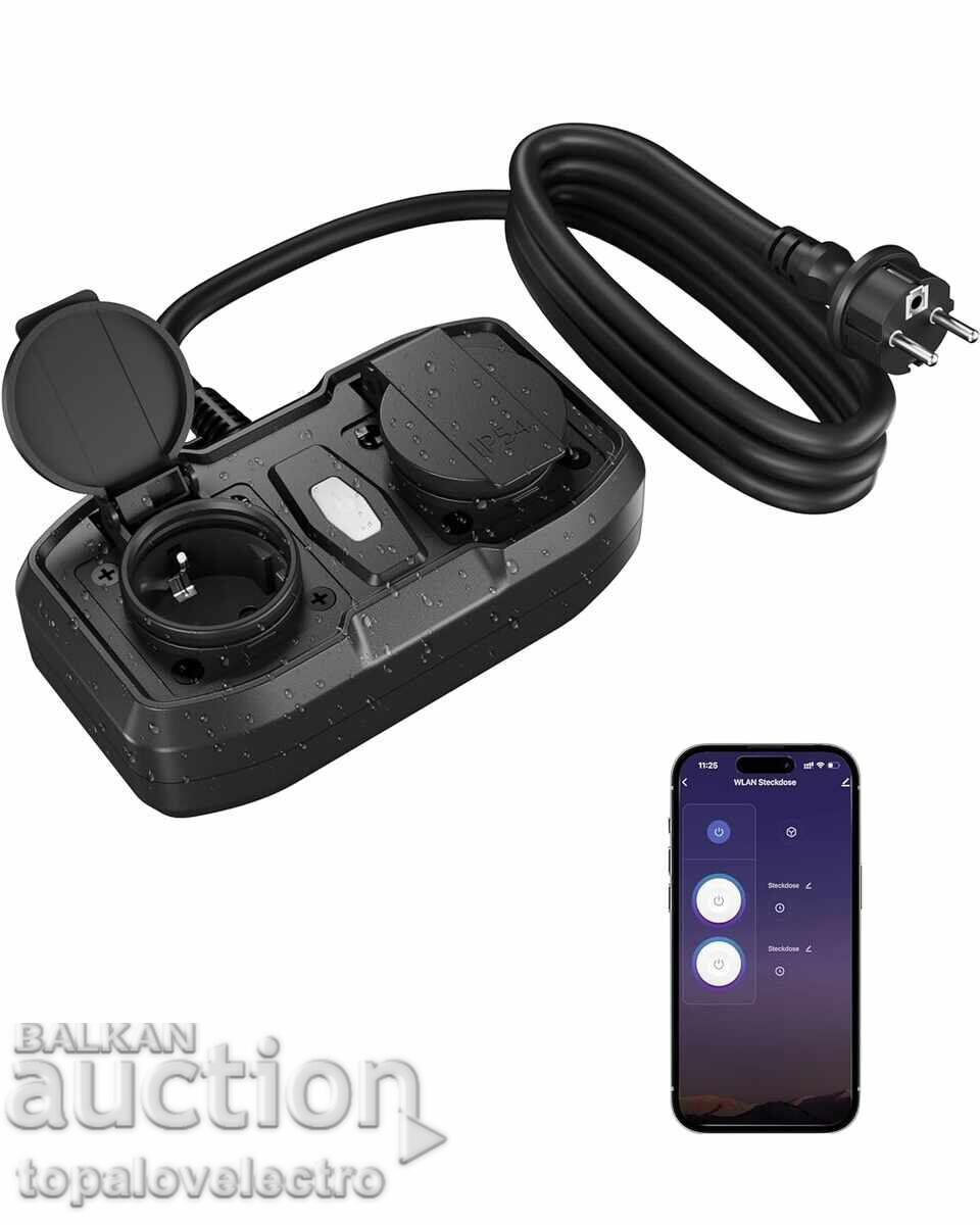 NOU! Priza WiFi externă HBN cu 2 ieșiri independente – Smart