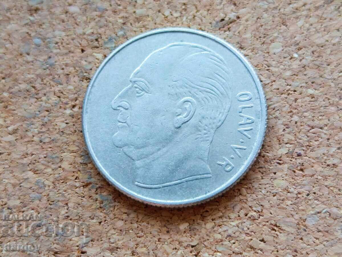 Норвегия 1 крона, 1972 г. с цена € 0.80 | 1.56 лв.