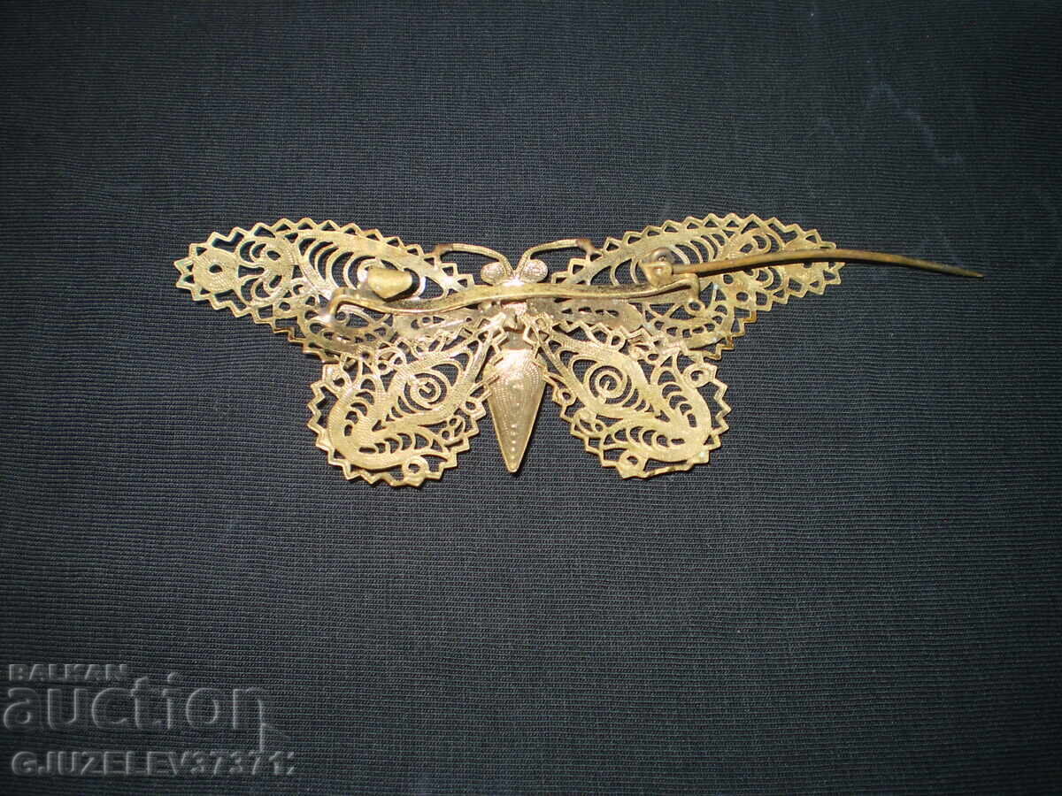 Livrarea Broșă vintage cu fluture din anii '20 Livrarea Broșă vintage cu fluture din anii '20