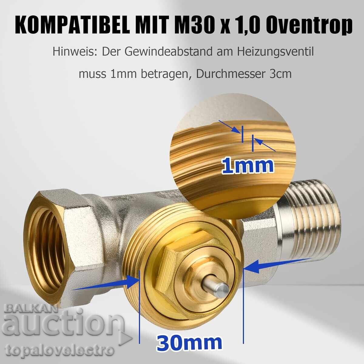 Licitație NOU! Adaptor pentru robinet radiator Ancable M30 x 1.0 > M30 x