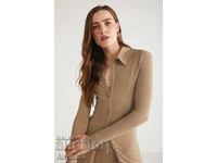 Cămașă bumbac, culoare camel, mărimea M