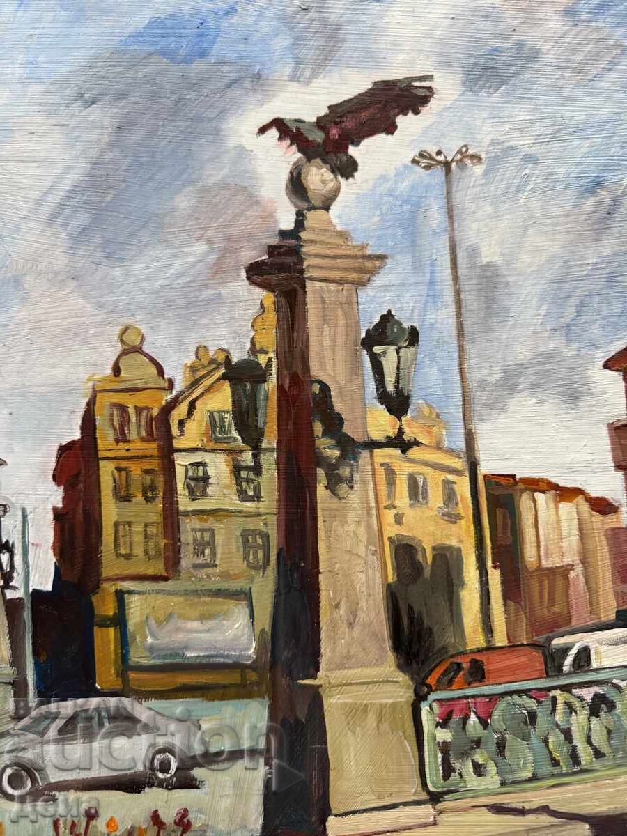 Delivery of Peter Nenov oil painting