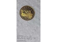 Χρυσή αναμνηστική μινιατούρα από την Ισπανία 5 Πεσέτες 1870