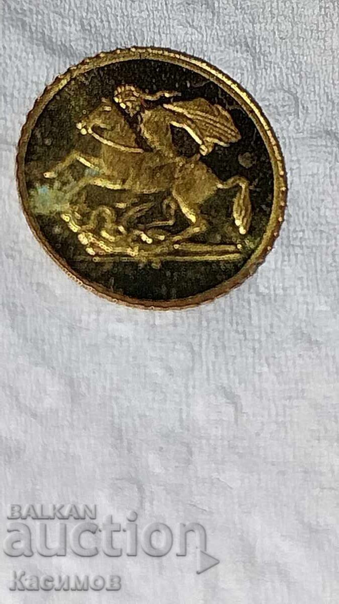 Златна възпоменателна минятюра от Великобритания 1965 година с цена € 50.00 | 97.79 лв.