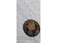 Gold commemorative miniature from Great Britain, 1965