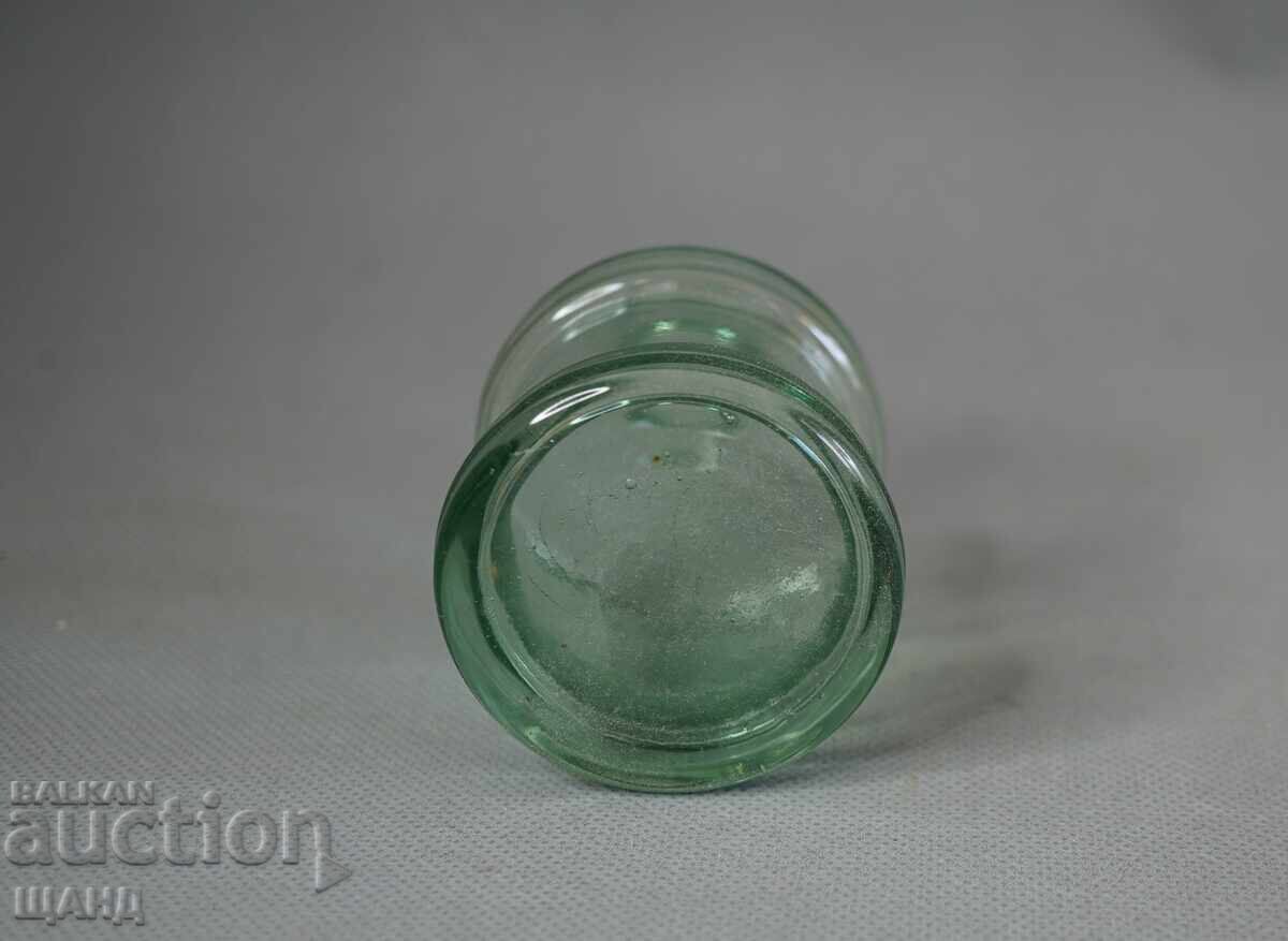 Delivery of Old glass ink bottle inkwell