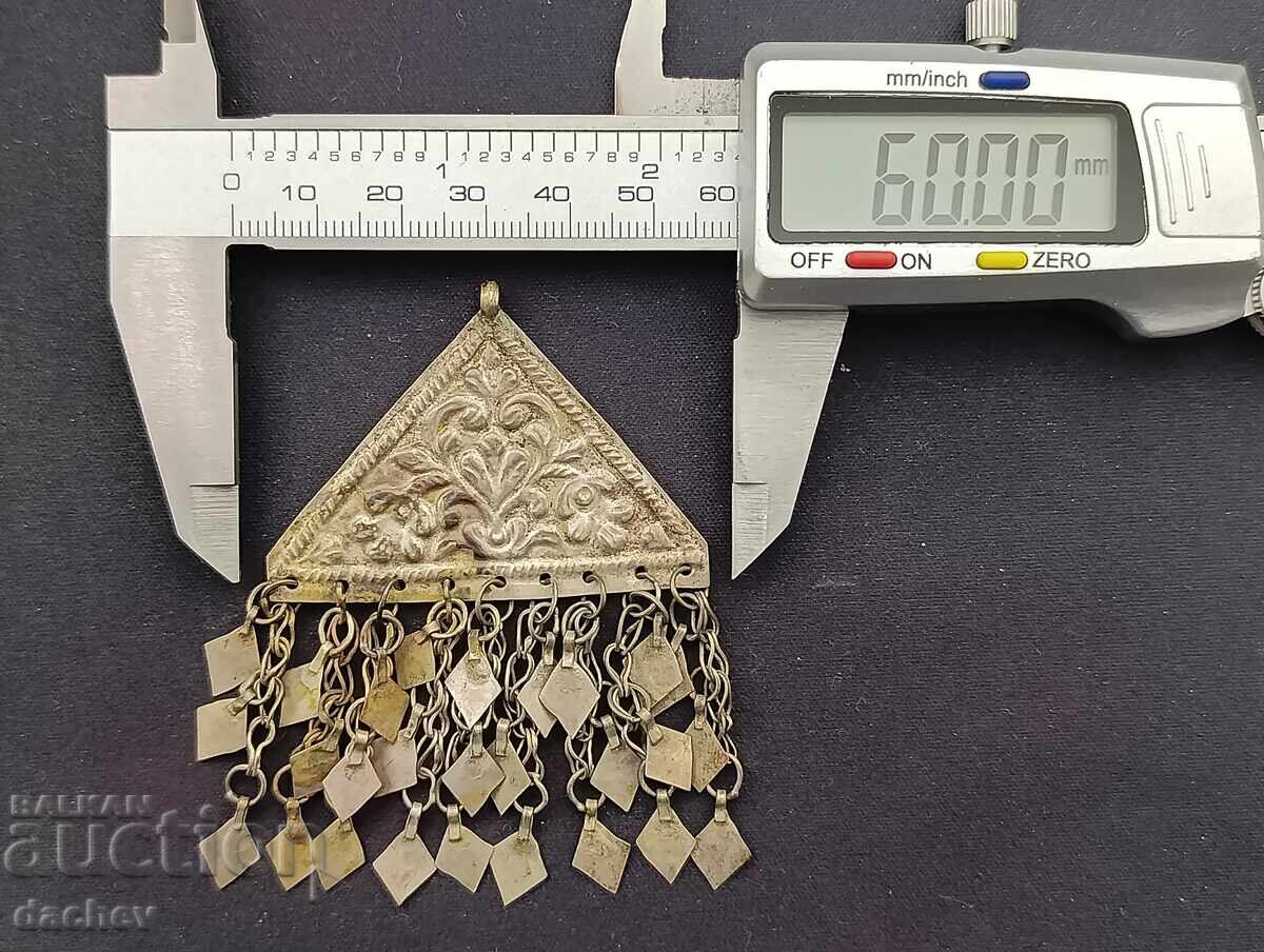 Доставка на Стара Сребърна Възрожденска трепка накит прочелник носия 19В