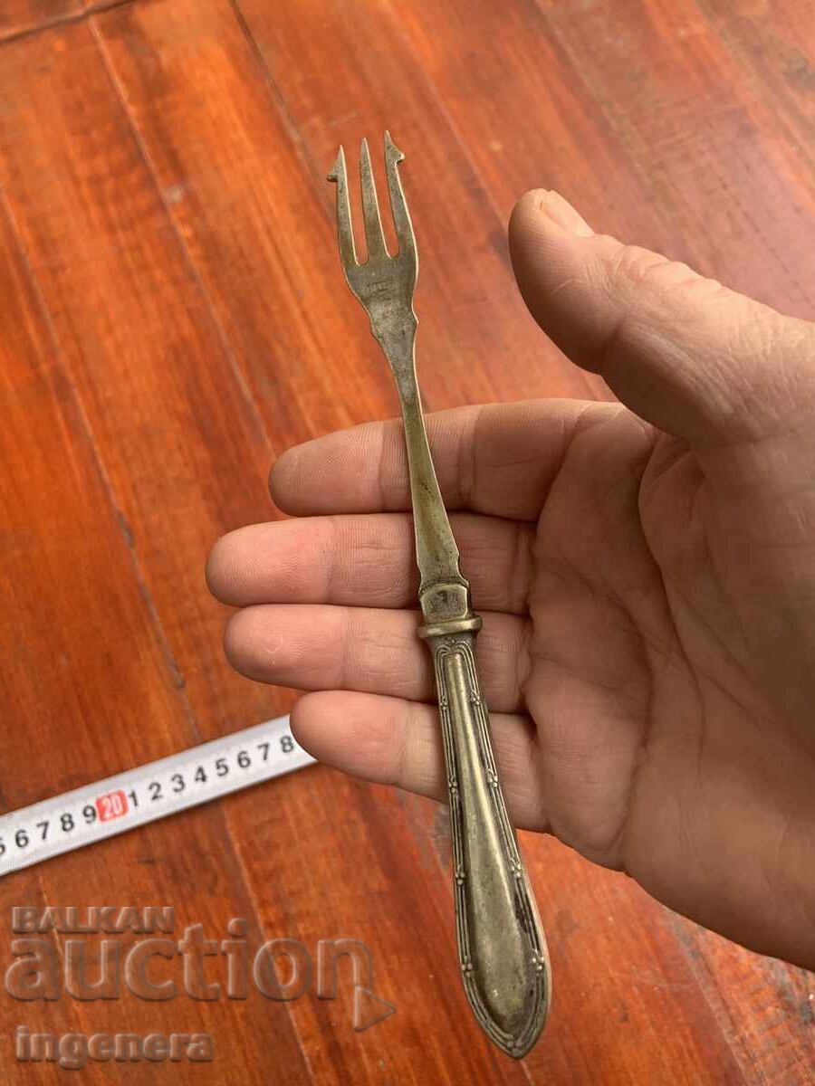 Πιρούνι ασημένιο με σήμανση αντίκα - Παλιά Αγγλία - 7