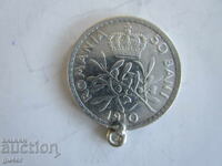 ❌❌România, 50 bani 1910, argint 0.835, monedă cu agățătoare❌❌