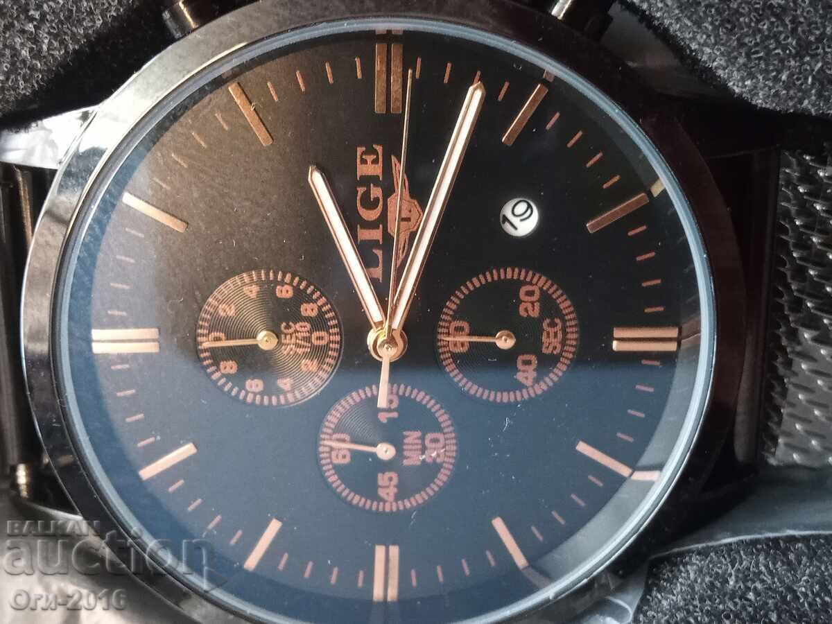 Часовник LIGE Chronograph - 7