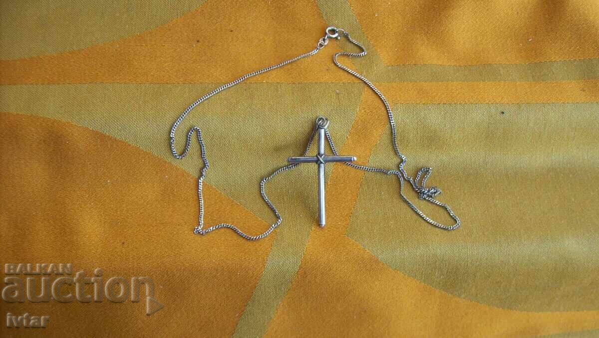Δημοπρασία Ασημένιος σταυρός με αλυσίδα - 2